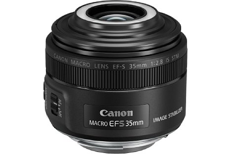 Bild Das Canon EF-S 35 mm 2.8 Macro IS STM besitzt integrierte LED-Leuchten für den Nahbereich. [Foto: Canon]