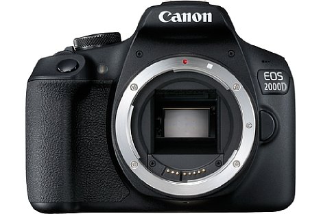 Bild Bei der Canon EOS 2000D kommt hingegen ein robusteres Metallbajonett zum Einsatz, auch der Bildsensor löst mit 24 Megapixeln sowohl höher auf als bei der 4000D als auch beim Vorgängermodell 1300D, die beide mit 18 Megapixeln auskommen müssen. [Foto: Canon]