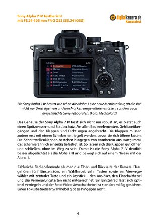 Testbericht: Sony Alpha 7 IV (Premium-Version), Seite 1 [Foto: MediaNord]