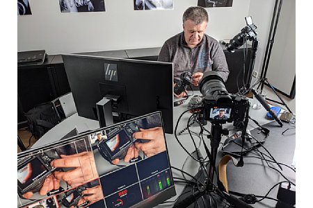 Ernst Ulrich Soja während der Produktion des Sony Einsteiger-Videos. [Foto: MediaNord]