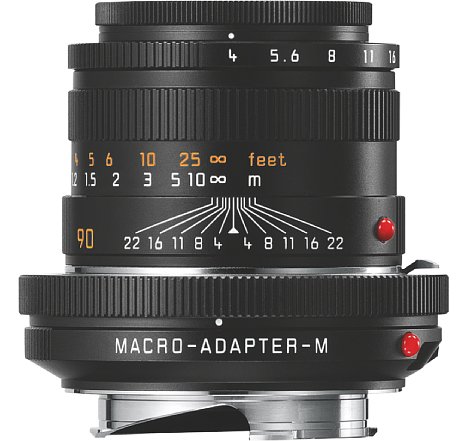 Bild Das neue Leica Macro-Elmar-M 1:4/90 mm erreicht zusammen mit dem Leica Macro-Adapter-M einen Abbildungsmaßstab von 1:2. [Foto: Leica]