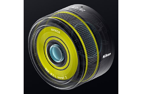 Bild Das Nikon Z 28 mm F2.8 ist sogar gegen Staub und Spritzwasser abgedichtet, besitzt jedoch lediglich ein Kunststoffbajonett. [Foto: Nikon]