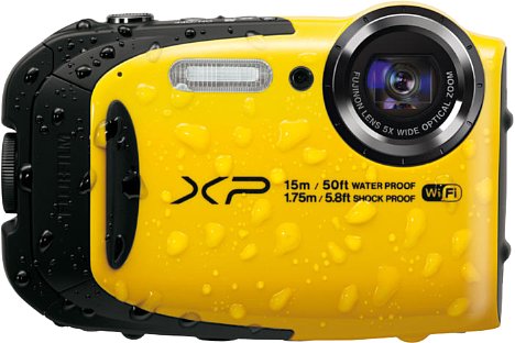 Bild Die Fujifilm FinePix XP80 gibt es außer in der Farbe Gelb noch in Blau oder Schwarz zu kaufen. [Foto: Fujifilm]