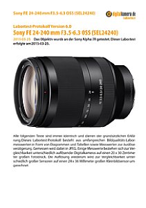Sony FE 24-240 mm F3.5-6.3 OSS (SEL24240) mit Alpha 7R Labortest, Seite 1 [Foto: MediaNord]