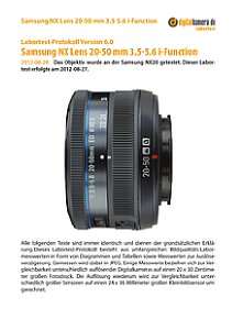 Samsung NX Lens 20-50 mm 3.5-5.6 i-Function mit NX20 Labortest, Seite 1 [Foto: MediaNord]