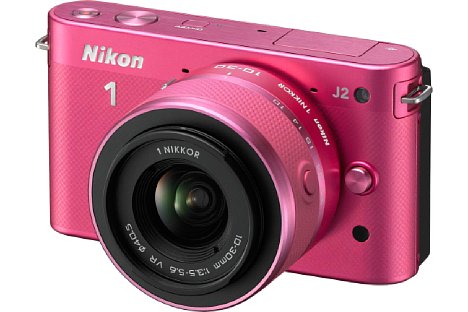 Bild Statt Rosa gab es bei der Nikon 1 J2 ein kräftiges Pink. [Foto: Nikon]