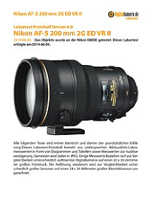 Nikon AF-S 200 mm 2G ED VR II mit D800E Labortest, Seite 1 [Foto: MediaNord]