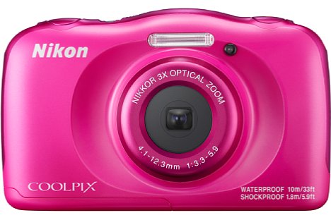 Bild Auch Fans von grellem Pink kommen bei der Nikon Coolpix W100 auf ihre Kosten. [Foto: Nikon]