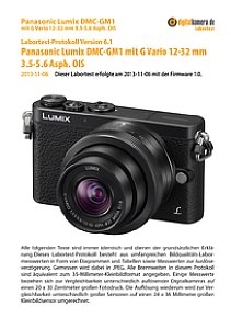Panasonic Lumix DMC-GM1 mit G Vario 12-32 mm 3.5-5.6 Asph. OIS Labortest, Seite 1 [Foto: MediaNord]