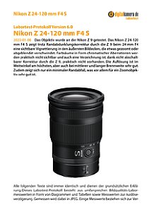 Nikon Z 24-120 mm F4 S mit Z 9 Labortest, Seite 1 [Foto: MediaNord]