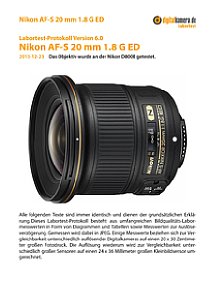 Nikon AF-S 20 mm 1.8 G ED mit D800E Labortest, Seite 1 [Foto: MediaNord]