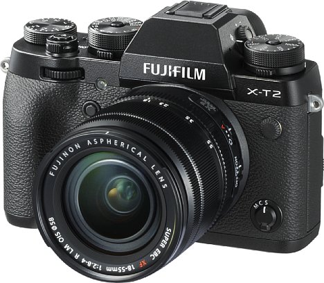 Bild Fujifilm X-T2 mit 18-55 mm. [Foto: Fujifilm]
