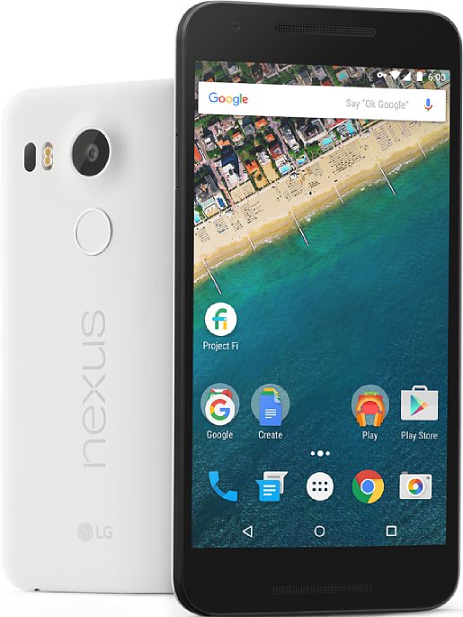Bild Das Google Nexus 5X ist aus Kunststoff und besitzt einen 5,2 Zoll großen LCD-Monitor. [Foto: Google]