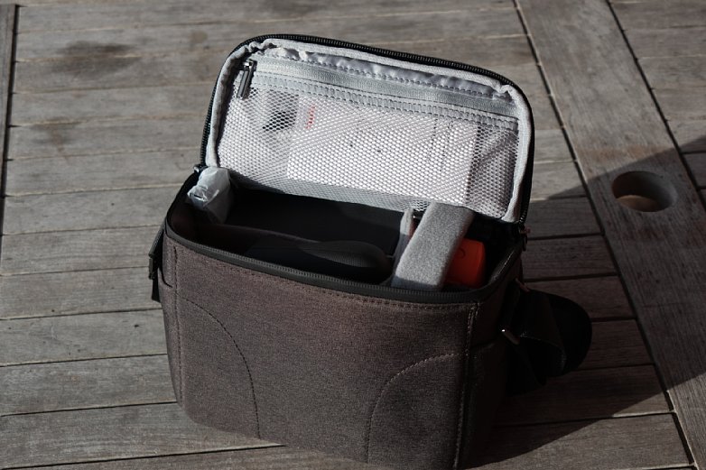 Bild Zum Lieferumfang des Premium-Bundles der Autel Evo Nano+ gehört eine recht hochwertige Tasche aus textilem Material. [Foto: MediaNord]