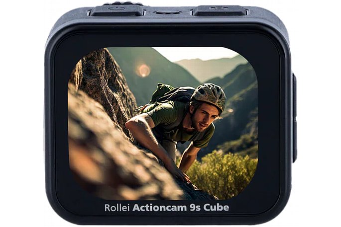 Bild Die Rückseite der Rollei 9s Cube bietet ein 2,1" großes Touchdisplay zur Bedienung und Wiedergabe. [Foto: Rollei]