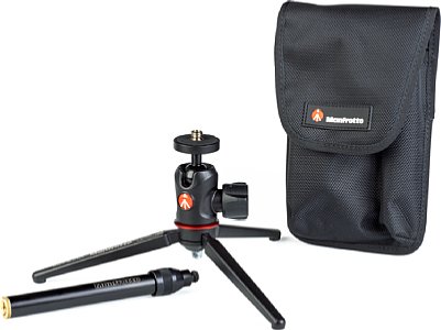 Manfrotto 209,492LONG-1 Tabletop Stativ-Kit mit MH492-BH Kugelkopf. [Foto: MediaNord]