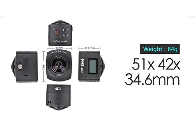 Bild Die Amkov AMK100S 360-Grad-Kamera ist für eine Panorama-Kamera sehr klein und leicht. [Foto: Amkov]