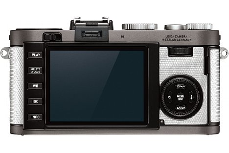 Bild Auf der Rückseite besitzt die Leica X-E (Typ 102) einen mageren 2,7"-Bildschirm mit 230.000 Bildpunkten Auflösung. [Foto: Leica]