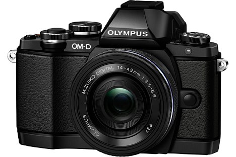 Bild Die Olympus OM-D E-M10 soll es auch komplett in Schwarz geben. [Foto: Olympus]