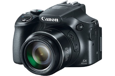 Bild Die Canon PowerShot SX60 HS besitzt ein unglaubliches 65-fach-Zoom von 21-1.365 Millimeter entsprechend Kleinbild. Ein Bildstabilisator ist dabei selbstverständlich obligatorisch. [Foto: Canon]