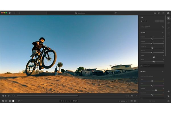 Bild Adobe Lilghtroom lässt nun das Bearbeiten von Videos zu (Lightroom Mac/Win, iOS, Android). [Foto: Adobe]