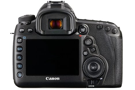 Bild Erstmals in der Canon-Profiklasse bietet die EOS 5D Mark IV einen Touchscreen. Er misst 8,1 Zentimeter in der Diagonale und löst feine 1,6 Millionen Bildpunkte auf. [Foto: Canon]