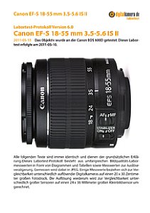 Canon EF-S 18-55 mm 3.5-5.6 IS II mit EOS 600D Labortest, Seite 1 [Foto: MediaNord]