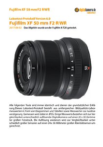 Fujifilm XF 50 mm F2 R WR mit X-T20 Labortest, Seite 1 [Foto: MediaNord]