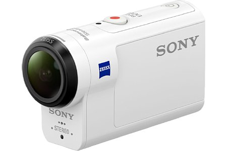 Die Sony HDR-AS300 ist bereits ohne Schutzgehäuse spritzwassergeschützt und besitzt ein Standard-Stativgewinde. [Foto: Sony]