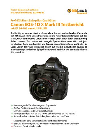 Testbericht: Canon EOS-1D X Mark III (Premium-Version), Seite 1 [Foto: MediaNord]