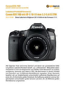 Canon EOS 70D mit EF-S 18-55 mm 3.5-5.6 IS STM Labortest, Seite 1 [Foto: MediaNord]
