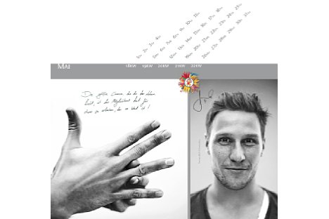 Bild Kalender der Hände 2014 – Blatt 5, Benedikt Höwedes [Foto: Hand in Hand for Children]