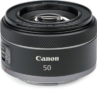 Bild Das Canon RF 50 mm F1.8 STM besitzt nur einen Einstellring. Per Schalter lässt sich seine Funktion zwischen Fokus- und Control-Ring umschalten. [Foto: Medianord]