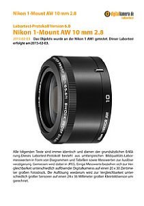 Nikon 1-Mount AW 10 mm 2.8 mit 1 AW1 Labortest, Seite 1 [Foto: MediaNord]