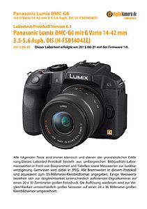 Panasonic Lumix DMC-G6 mit G Vario 14-42 mm 3.5-5.6 Asph. OIS Labortest, Seite 1 [Foto: MediaNord]