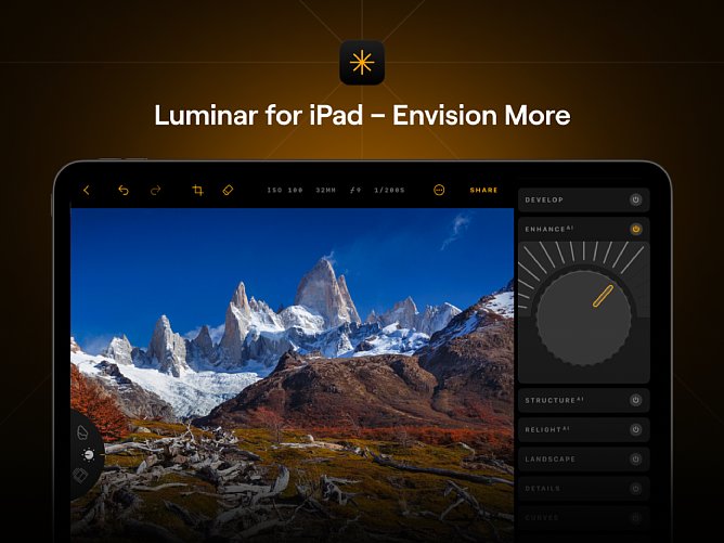 Bild Skylum Luminar für Apple iPad. [Foto: Skylum]