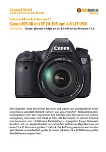 Canon EOS 6D mit EF 24-105 mm 4.0 L IS USM Labortest, Seite 1 [Foto: MediaNord]