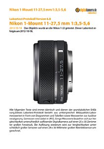 Nikon 1-Mount 11-27,5 mm 1:3,5-5,6 mit 1 J2 Labortest, Seite 1 [Foto: MediaNord]