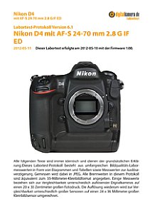 Nikon D4 mit AF-S 24-70 mm 2.8 G IF ED Labortest, Seite 1 [Foto: MediaNord]