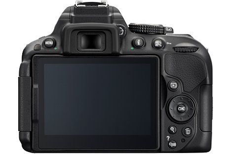 Bild Der rückwärtige schwenk- und klappbare Bildschirm der Nikon D5300 wächst auf 3,2 Zoll Diagonale. Der Platz wird zudem durch das 3:2-Seitenverhältnis besser aufgenutzt. [Foto: Nikon]