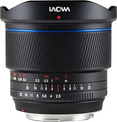 Bild In den Versionen für Canon RF sowie L-Mount besitzt das Laowa 10 mm F2,8 Zero-D FF dagegen nur einen manuellen Fokus und obendrein einen manuellen Blendenring. [Foto: Laowa]