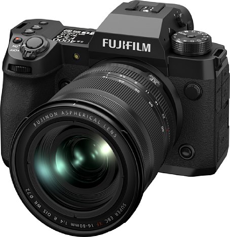 Bild Die Fujifilm X-H2 sieht rein äußerlich aus wie die Ende Mai 2022 vorgestellte X-H2S. Tatsächlich sind die beiden Kameras mit Ausnahme der Bildsensor-spezifischen Eigenschaften identisch. [Foto: Fujifilm]