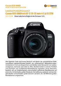 Canon EOS 800D mit EF-S 18-55 mm 4-5.6 IS STM Labortest, Seite 1 [Foto: MediaNord]