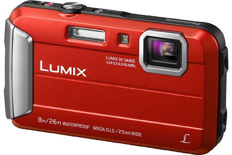 Bild ... sowie in Rot angeboten werden. Ab März 2015 ist die Panasonic Lumix DMC-FT30 erhältlich. [Foto: Panasonic]
