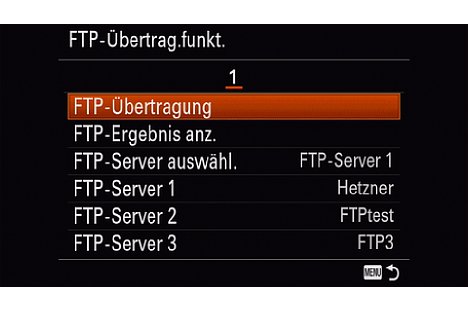 Bild Dort wählt man den ersten Eintrag "FTP-Übertragung". [Foto: MediaNord]
