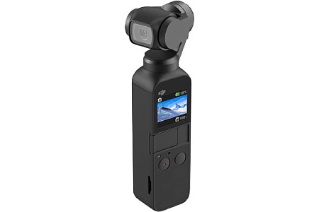 Der DJI Osmo Pocket ist eine All-in-One-Gimbal-Kamera. Der kleine eingebaute Touchscreen dient als Sucher und zur Bedienung der Kamera. [Foto: DJI]