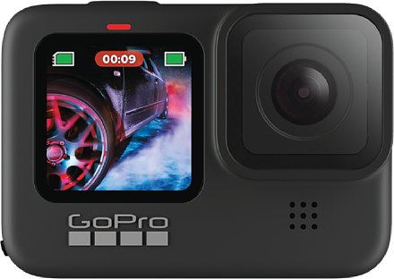 Bild Die GoPro Hero9 hat auch auf der Front ein Farb-Display, das nicht nur als Status-Anzeige, sondern auch als Sucher genutzt werden kann. [Foto: GoPro]
