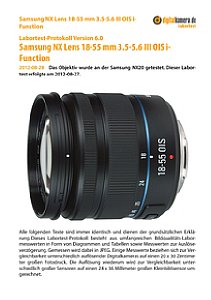 Samsung NX Lens 18-55 mm 3.5-5.6 III OIS i-Function mit NX20 Labortest, Seite 1 [Foto: MediaNord]