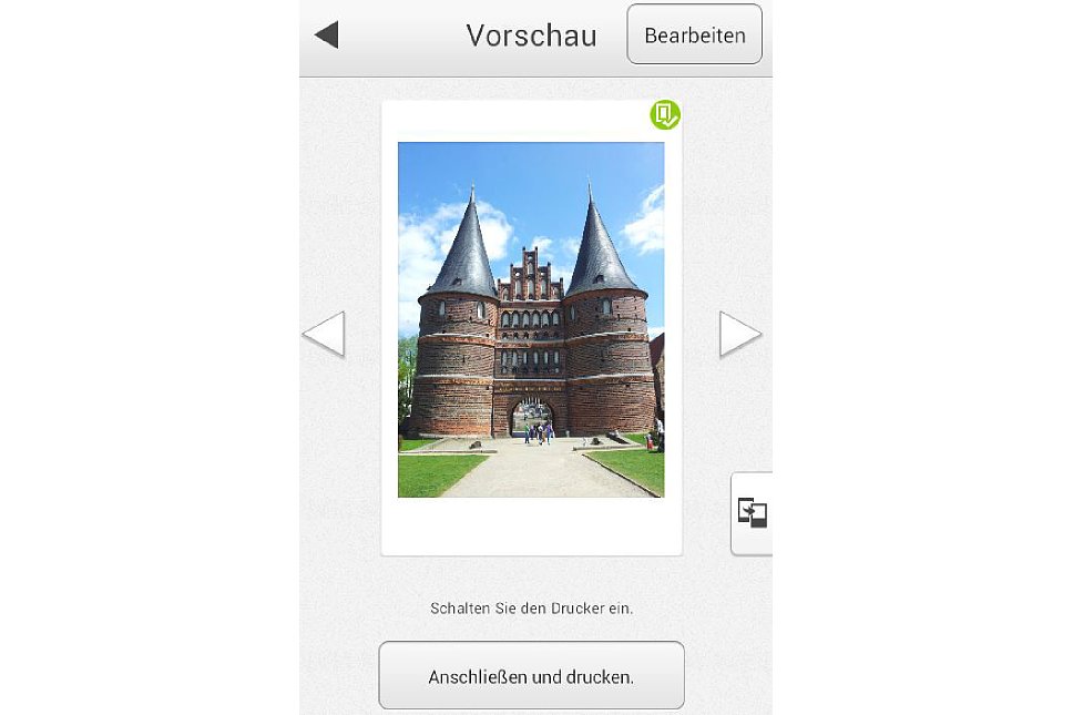 Bild Die Instax Share-App gibt es für iOS und Android. [Foto: MediaNord]