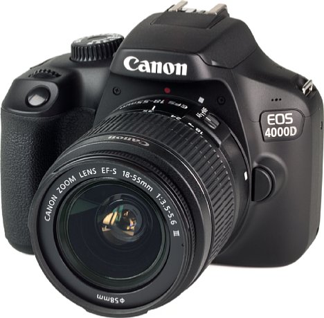 Bild Das Setobjektiv der Canon EOS 4000D besitzt nicht einmal einen Bildstabilisator. [Foto: MediaNord]
